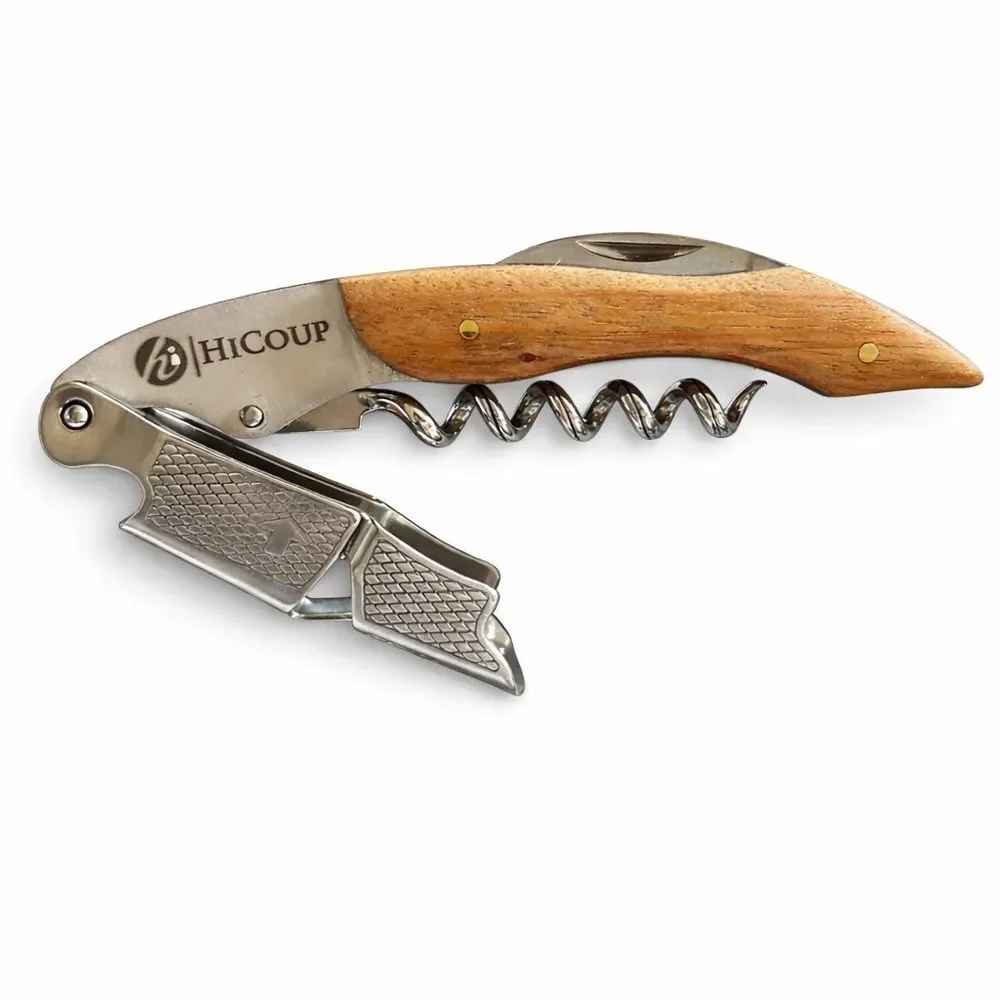 Premium Waiter's Corkscrew with Wood Handle‎
